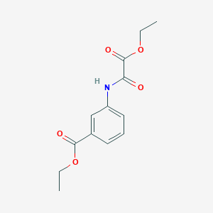 molecular formula C13H15NO5 B3955394 ethyl 3-{[ethoxy(oxo)acetyl]amino}benzoate 