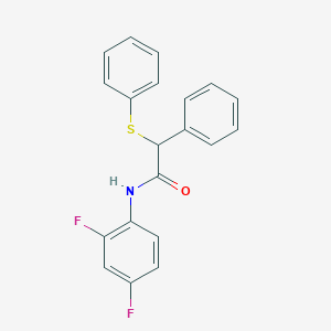 N-(2,4-difluorophenyl)-2-phenyl-2-(phenylthio)acetamide