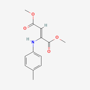 molecular formula C13H15NO4 B3955403 dimethyl 2-[(4-methylphenyl)amino]-2-butenedioate 