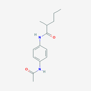 molecular formula C14H20N2O2 B3955455 N-[4-(acetylamino)phenyl]-2-methylpentanamide 