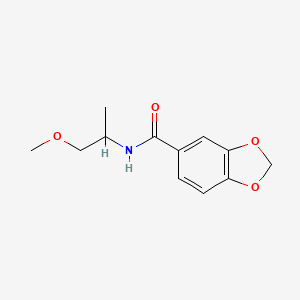 N-(2-methoxy-1-methylethyl)-1,3-benzodioxole-5-carboxamide