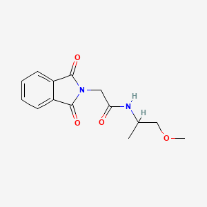 molecular formula C14H16N2O4 B3955486 2-(1,3-dioxo-1,3-dihydro-2H-isoindol-2-yl)-N-(2-methoxy-1-methylethyl)acetamide 