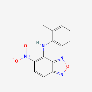 molecular formula C14H12N4O3 B3955520 N-(2,3-dimethylphenyl)-5-nitro-2,1,3-benzoxadiazol-4-amine 