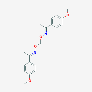 molecular formula C19H22N2O4 B395554 1-(4-methoxyphenyl)ethanone O-[({[1-(4-methoxyphenyl)ethylidene]amino}oxy)methyl]oxime 
