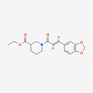 ethyl 1-[3-(1,3-benzodioxol-5-yl)acryloyl]-3-piperidinecarboxylate