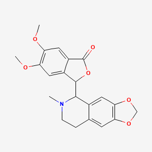 molecular formula C21H21NO6 B3955544 5,6-dimethoxy-3-(6-methyl-5,6,7,8-tetrahydro[1,3]dioxolo[4,5-g]isoquinolin-5-yl)-2-benzofuran-1(3H)-one 