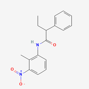 molecular formula C17H18N2O3 B3955595 N-(2-methyl-3-nitrophenyl)-2-phenylbutanamide 