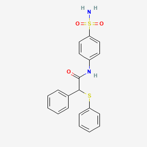 N-[4-(aminosulfonyl)phenyl]-2-phenyl-2-(phenylthio)acetamide