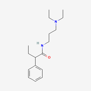 molecular formula C17H28N2O B3955613 N-[3-(diethylamino)propyl]-2-phenylbutanamide 