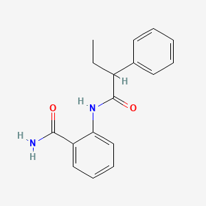 molecular formula C17H18N2O2 B3955627 2-[(2-phenylbutanoyl)amino]benzamide 