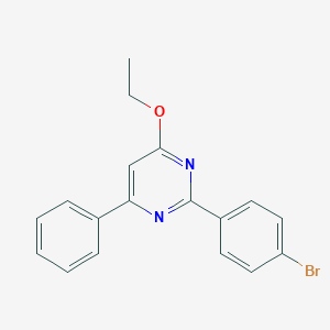 molecular formula C18H15BrN2O B395564 2-(4-Bromophenyl)-4-ethoxy-6-phenylpyrimidine 