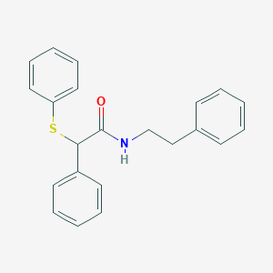 2-phenyl-N-(2-phenylethyl)-2-(phenylthio)acetamide