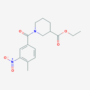 molecular formula C16H20N2O5 B3955647 ethyl 1-(4-methyl-3-nitrobenzoyl)-3-piperidinecarboxylate 