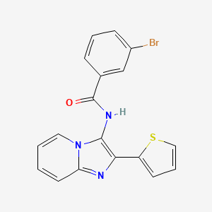 3-bromo-N-[2-(2-thienyl)imidazo[1,2-a]pyridin-3-yl]benzamide