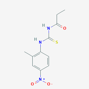 N-{[(2-methyl-4-nitrophenyl)amino]carbonothioyl}propanamide