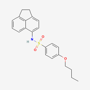 molecular formula C22H23NO3S B3955721 4-butoxy-N-(1,2-dihydro-5-acenaphthylenyl)benzenesulfonamide 