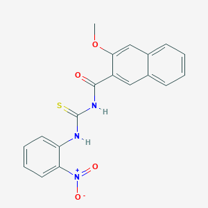 3-methoxy-N-{[(2-nitrophenyl)amino]carbonothioyl}-2-naphthamide