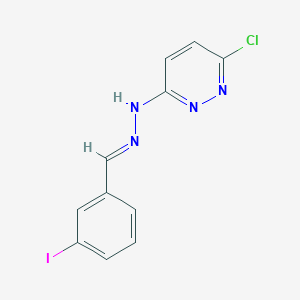 molecular formula C11H8ClIN4 B395575 3-Iodobenzaldehyde (6-chloro-3-pyridazinyl)hydrazone 
