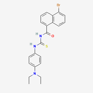 5-bromo-N-({[4-(diethylamino)phenyl]amino}carbonothioyl)-1-naphthamide