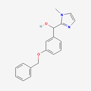 molecular formula C18H18N2O2 B3955781 [3-(benzyloxy)phenyl](1-methyl-1H-imidazol-2-yl)methanol 