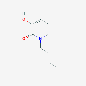 molecular formula C9H13NO2 B039558 2(1H)-Pyridinone, 1-butyl-3-hydroxy- CAS No. 116407-52-4