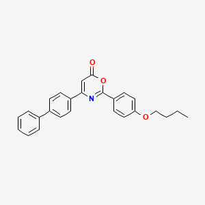 molecular formula C26H23NO3 B3955804 4-(4-biphenylyl)-2-(4-butoxyphenyl)-6H-1,3-oxazin-6-one 