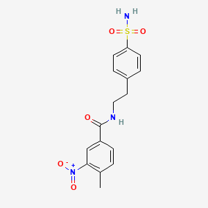 N-{2-[4-(aminosulfonyl)phenyl]ethyl}-4-methyl-3-nitrobenzamide