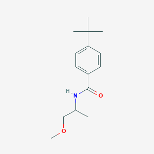 molecular formula C15H23NO2 B3955827 4-tert-butyl-N-(2-methoxy-1-methylethyl)benzamide 