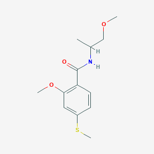 2-methoxy-N-(2-methoxy-1-methylethyl)-4-(methylthio)benzamide