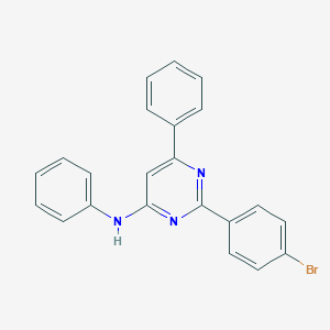 molecular formula C22H16BrN3 B395586 2-(4-bromophenyl)-N,6-diphenyl-4-pyrimidinamine 