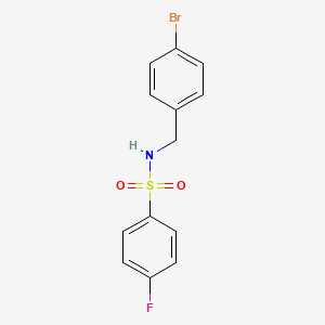 N-(4-bromobenzyl)-4-fluorobenzenesulfonamide