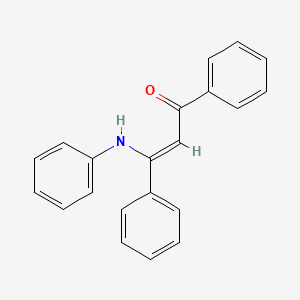 molecular formula C21H17NO B3955891 3-anilino-1,3-diphenyl-2-propen-1-one 