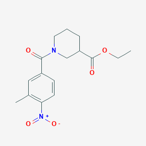 molecular formula C16H20N2O5 B3955935 ethyl 1-(3-methyl-4-nitrobenzoyl)-3-piperidinecarboxylate 