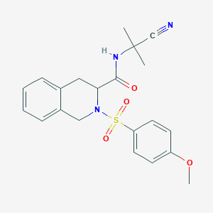 N-(1-cyano-1-methylethyl)-2-[(4-methoxyphenyl)sulfonyl]-1,2,3,4-tetrahydro-3-isoquinolinecarboxamide