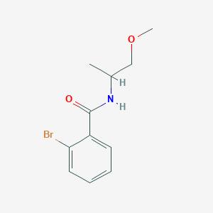 molecular formula C11H14BrNO2 B3955970 2-bromo-N-(2-methoxy-1-methylethyl)benzamide 