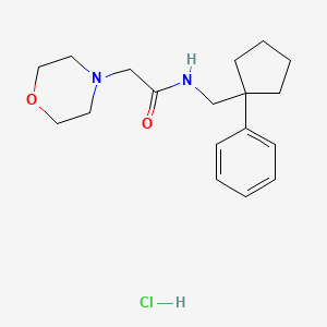 2-(4-morpholinyl)-N-[(1-phenylcyclopentyl)methyl]acetamide hydrochloride