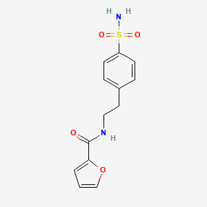 molecular formula C13H14N2O4S B3955999 N-{2-[4-(aminosulfonyl)phenyl]ethyl}-2-furamide 