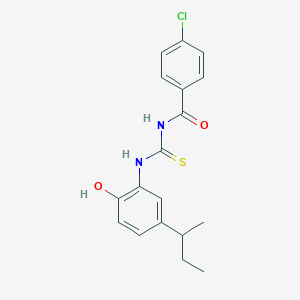 N-{[(5-sec-butyl-2-hydroxyphenyl)amino]carbonothioyl}-4-chlorobenzamide