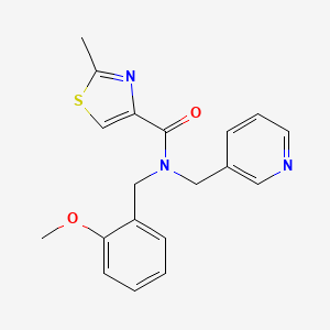 N-(2-methoxybenzyl)-2-methyl-N-(pyridin-3-ylmethyl)-1,3-thiazole-4-carboxamide