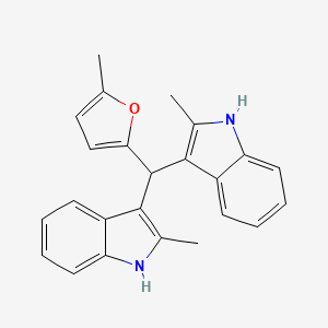 3,3'-[(5-methyl-2-furyl)methylene]bis(2-methyl-1H-indole)