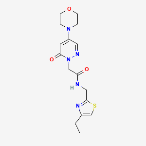 N-[(4-ethyl-1,3-thiazol-2-yl)methyl]-2-[4-(4-morpholinyl)-6-oxo-1(6H)-pyridazinyl]acetamide