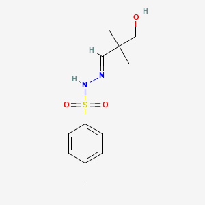 molecular formula C12H18N2O3S B3956122 N'-(3-hydroxy-2,2-dimethylpropylidene)-4-methylbenzenesulfonohydrazide 