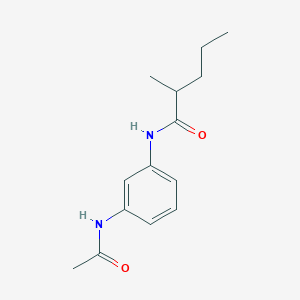 molecular formula C14H20N2O2 B3956125 N-[3-(acetylamino)phenyl]-2-methylpentanamide 