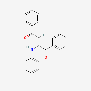 molecular formula C23H19NO2 B3956200 2-[(4-methylphenyl)amino]-1,4-diphenyl-2-butene-1,4-dione 