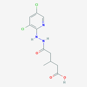 molecular formula C11H13Cl2N3O3 B3956204 5-[2-(3,5-dichloro-2-pyridinyl)hydrazino]-3-methyl-5-oxopentanoic acid 