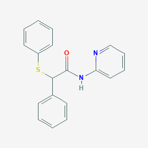 molecular formula C19H16N2OS B3956248 2-phenyl-2-(phenylthio)-N-2-pyridinylacetamide 