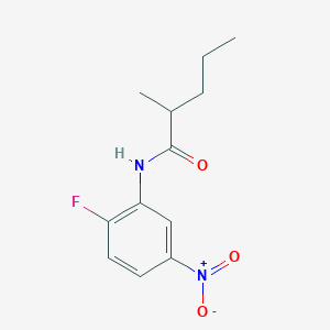 molecular formula C12H15FN2O3 B3956251 N-(2-fluoro-5-nitrophenyl)-2-methylpentanamide 