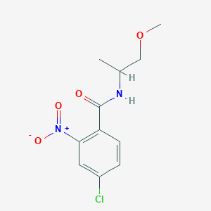 molecular formula C11H13ClN2O4 B3956264 4-chloro-N-(2-methoxy-1-methylethyl)-2-nitrobenzamide 