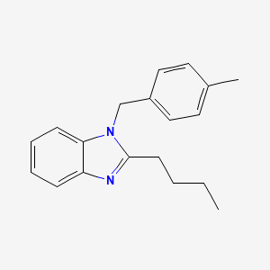 molecular formula C19H22N2 B3956326 2-butyl-1-(4-methylbenzyl)-1H-benzimidazole 