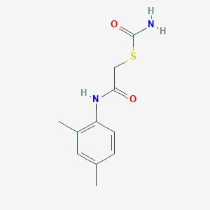 molecular formula C11H14N2O2S B395633 S-[2-(2,4-dimethylanilino)-2-oxoethyl] thiocarbamate 